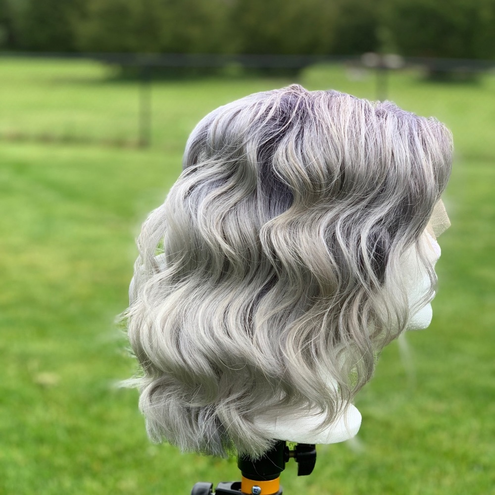 100% Human Hair Full Lace Wig Custom Colored